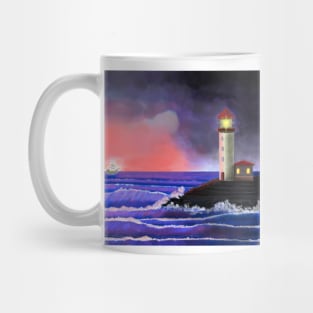 Lighthouse and Ghost ship Mug